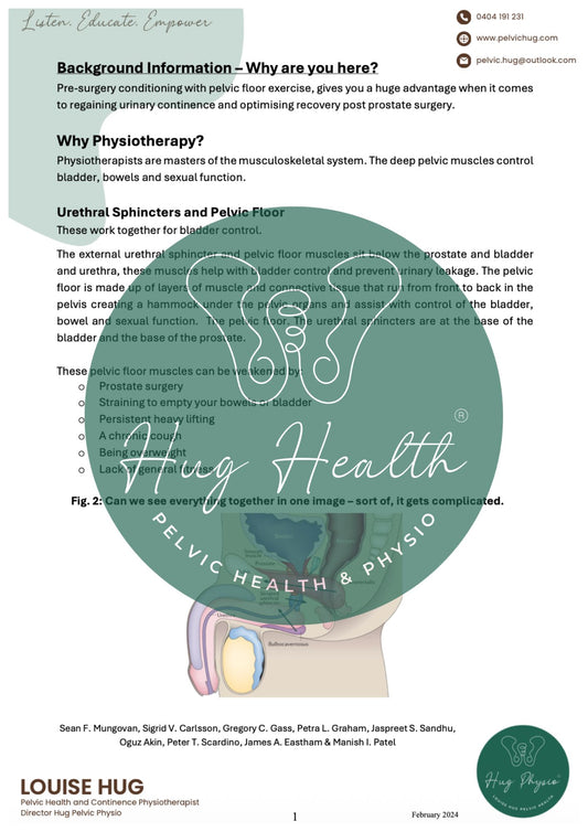 E-Book | Optimising Recovery + Continence After Prostate Surgery