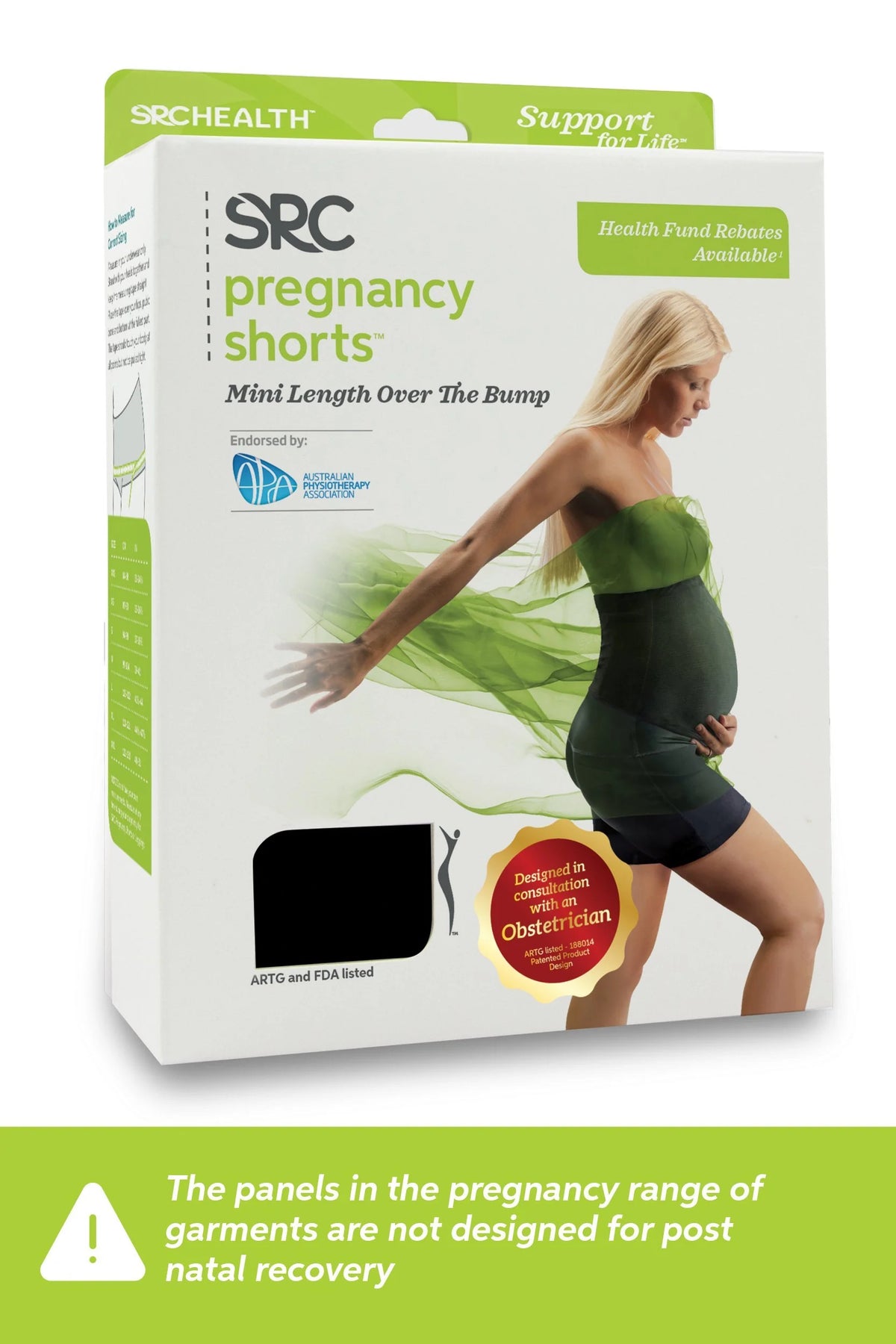 Pregnancy Over The Bump Mini Shorts